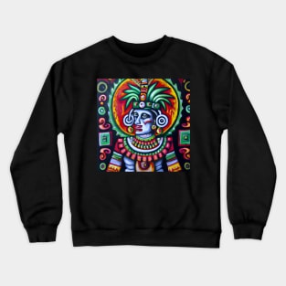 Aztec Warrior Painting Crewneck Sweatshirt